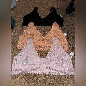 Old Navy Lace Bralette Lot 3x